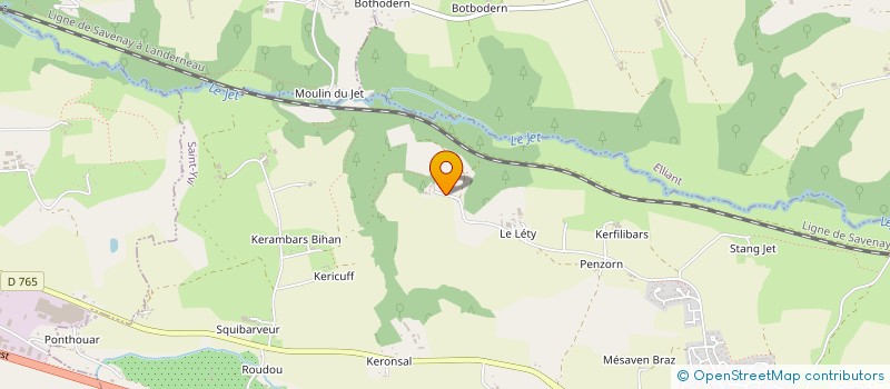 localisation de l'entreprise LA VALLEE DU JET  SAINT-YVI