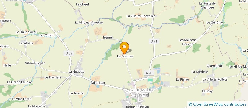 localisation de l'entreprise LA VALLEE DU MEL  SAINT-MALON-SUR-MEL