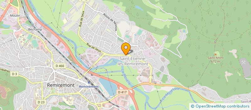 localisation de l'entreprise LA VALLEE DU MEUBLE SARL à SAINT-ETIENNE-LES-REMIREMONT