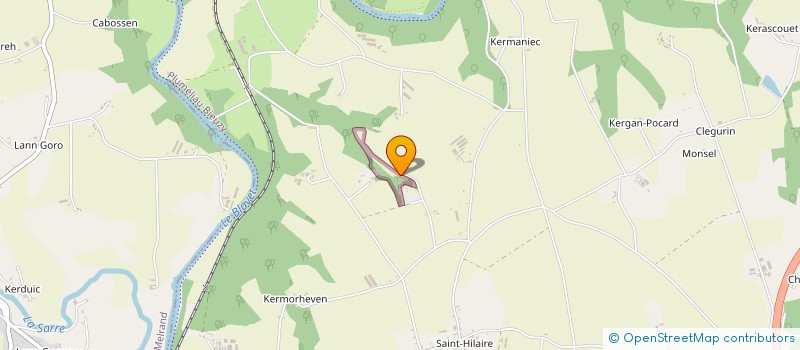 localisation de l'entreprise LA VALLEE DU PERE NICOLAS à PLUMELIAU-BIEUZY