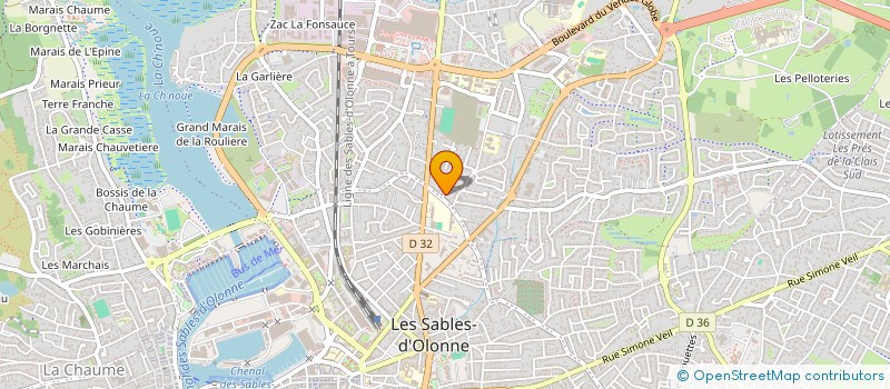 localisation de l'entreprise LA VALLEE DU PLESSIS à LES SABLES D'OLONNE