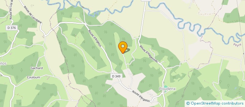 localisation de l'entreprise LA VALLEE DU TRAN à POUDENX
