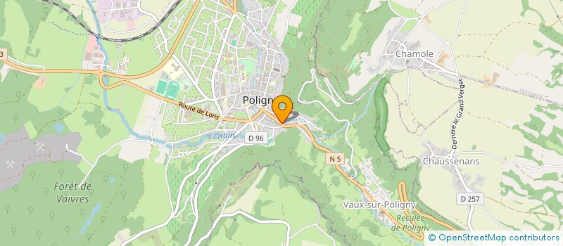 localisation de l'entreprise LA VALLEE HEUREUSE à POLIGNY