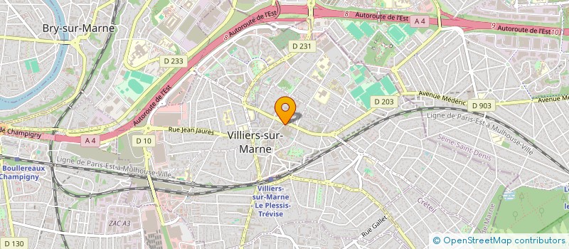 localisation de l'entreprise LA VALLEE IMMOBILIERE à VILLIERS-SUR-MARNE