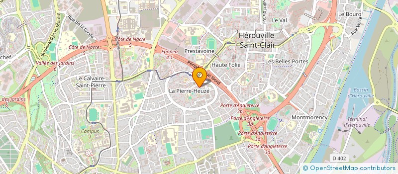 localisation de l'entreprise LA VALLEE REVETEMENTS à CAEN