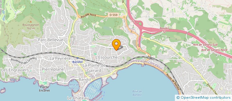 localisation de l'entreprise LA VALLINE à BANDOL