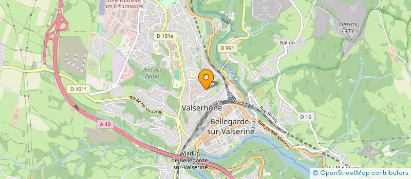 localisation de l'entreprise LA VALSE à VALSERHONE