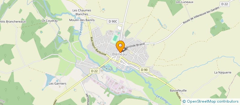 localisation de l'entreprise LA VALSE DES AIGUILLES  BLENEAU