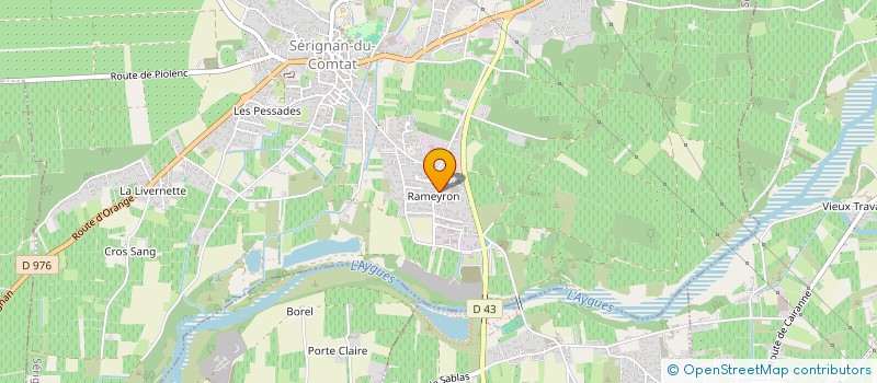 localisation de l'entreprise LA VALSERINE  SERIGNAN-DU-COMTAT