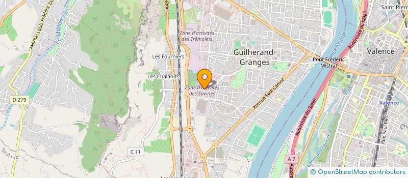 localisation de l'entreprise LA VALSOISE à GUILHERAND-GRANGES