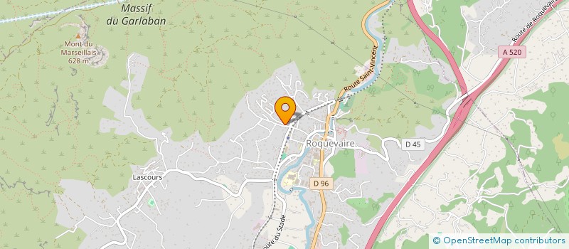 localisation de l'entreprise LA VALVIN  ROQUEVAIRE