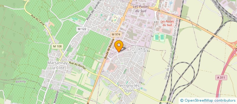 localisation de l'entreprise LA VANASE  PERRIGNY-LES-DIJON