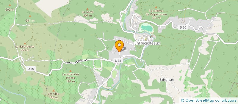 localisation de l'entreprise LA VANDALINE  ENTRECASTEAUX