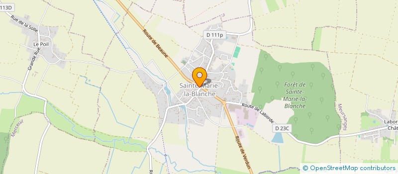 localisation de l'entreprise LA VANDENE  SAINTE-MARIE-LA-BLANCHE