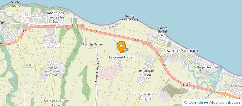 localisation de l'entreprise LA VANILLERAIE à SAINTE-SUZANNE