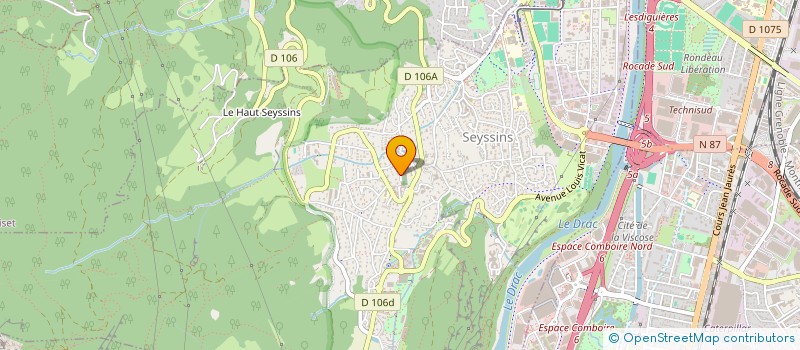 localisation de l'entreprise LA VANNE à SEYSSINS