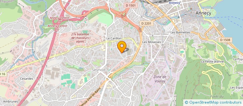 localisation de l'entreprise LA VANNERIE DU SEMNOZ à ANNECY