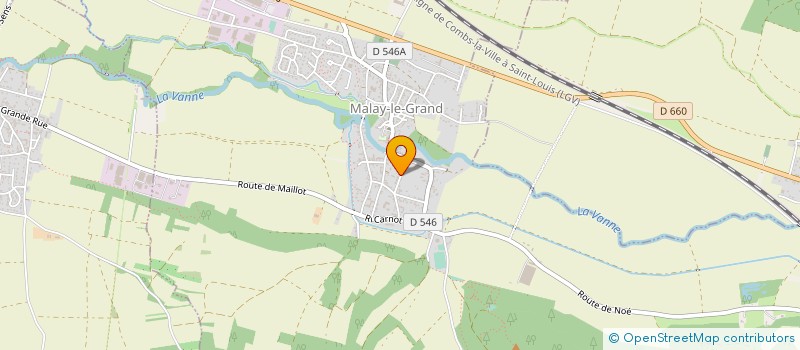 localisation de l'entreprise LA VANNOISE à MALAY-LE-GRAND