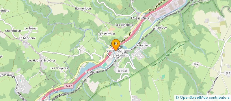 localisation de l'entreprise LA VAPE DU PIRATE  SAINT-ROMAIN-EN-GIER