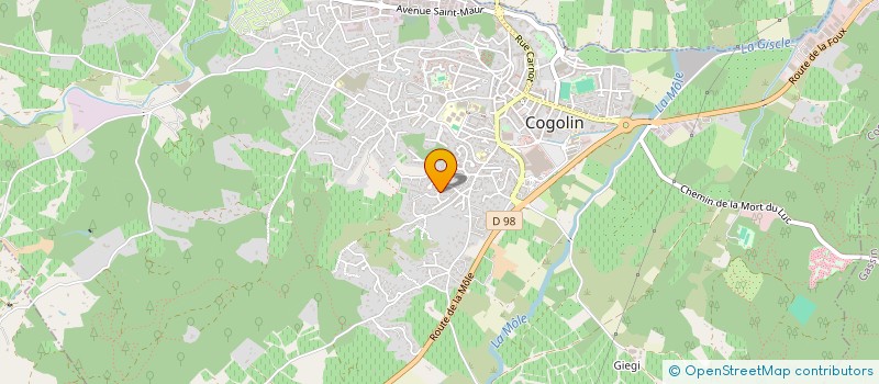 localisation de l'entreprise LA VAPEUR  COGOLIN