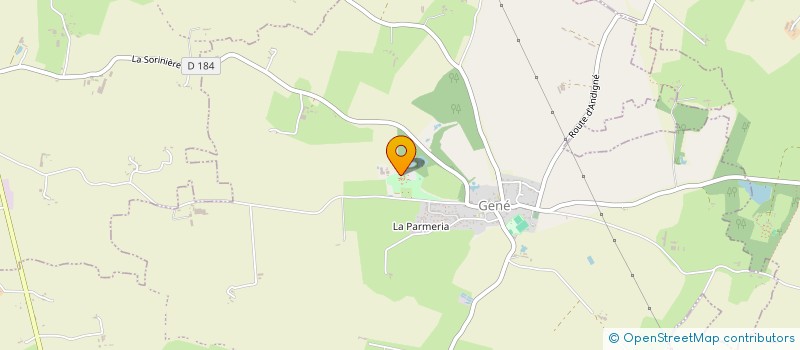 localisation de l'entreprise LA VARENNE  ERDRE-EN-ANJOU