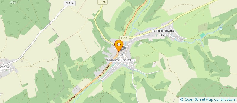 localisation de l'entreprise LA VARENNE à NAIVES-ROSIERES