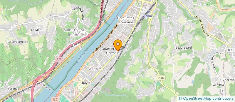 localisation de l'entreprise LA VARENNE  VIENNE