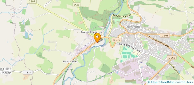 localisation de l'entreprise LA VARENNE DE ST MICHEL à DOMFRONT-EN-POIRAIE
