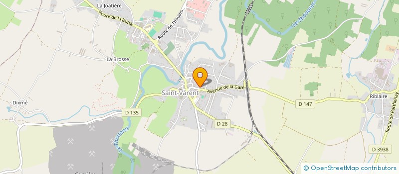 localisation de l'entreprise LA VARENTAISE  SAINT-VARENT