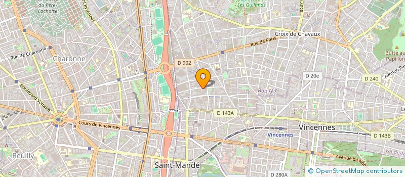 localisation de l'entreprise LA VARIETE à MONTREUIL