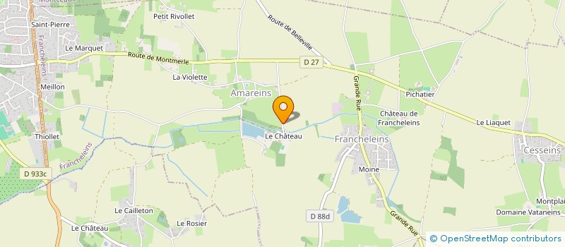 localisation de l'entreprise LA VARINIERE à FRANCHELEINS
