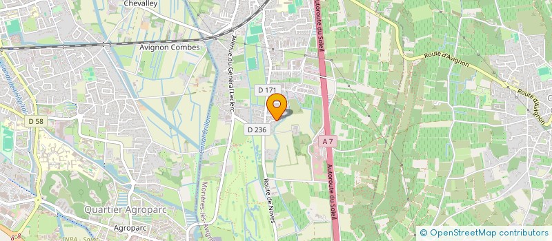 localisation de l'entreprise LA VARLOPE  MORIERES-LES-AVIGNON