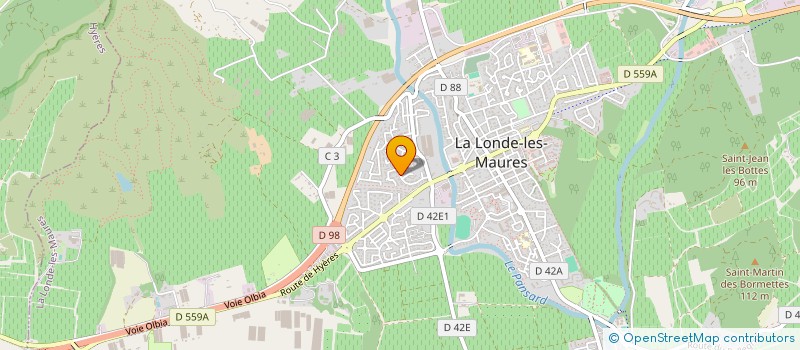 localisation de l'entreprise LA VAROISE à LA LONDE-LES-MAURES