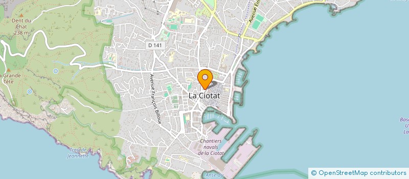 localisation de l'entreprise LA VAROISE à LA CIOTAT
