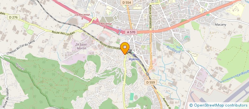 localisation de l'entreprise LA VAROISE à HYERES