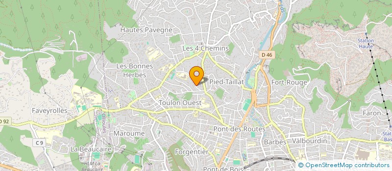 localisation de l'entreprise LA VAROISE  TOULON