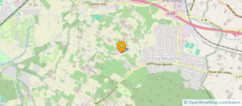 localisation de l'entreprise LA VAROISE BTP  LA CRAU