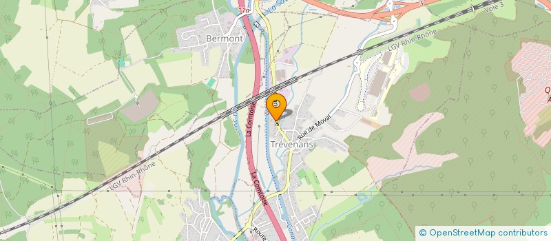 localisation de l'entreprise LA VARONNE  TREVENANS