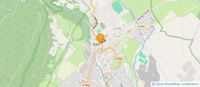 localisation de l'entreprise LA VATTAY SKI CLUB - SECTION FOND DU SKI CLUB JURA-GESSIEN  MIJOUX