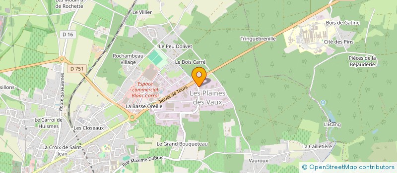 localisation de l'entreprise LA VAUBELLE  CHINON