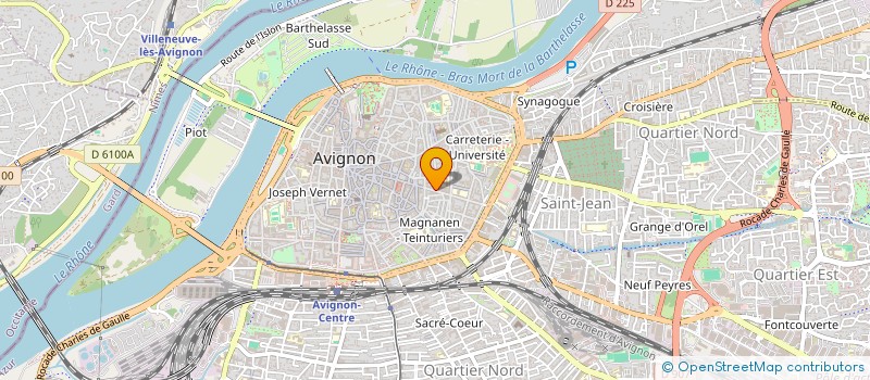 localisation de l'entreprise LA VAUCLUSIENNE MUTUALISTE à AVIGNON