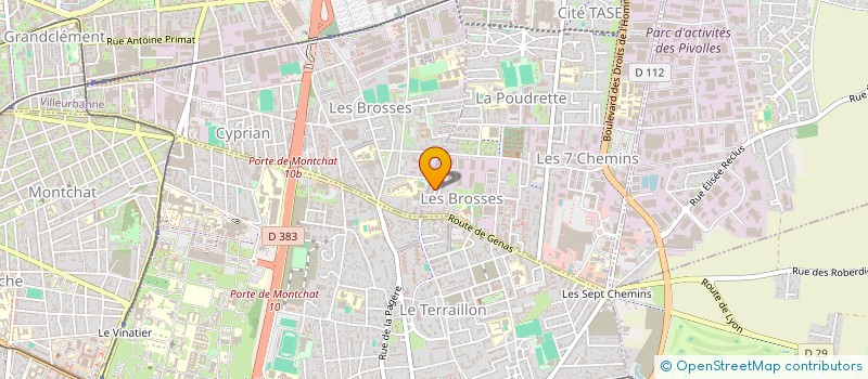 localisation de l'entreprise LA VAUDAISE DES JEUX  VAULX-EN-VELIN