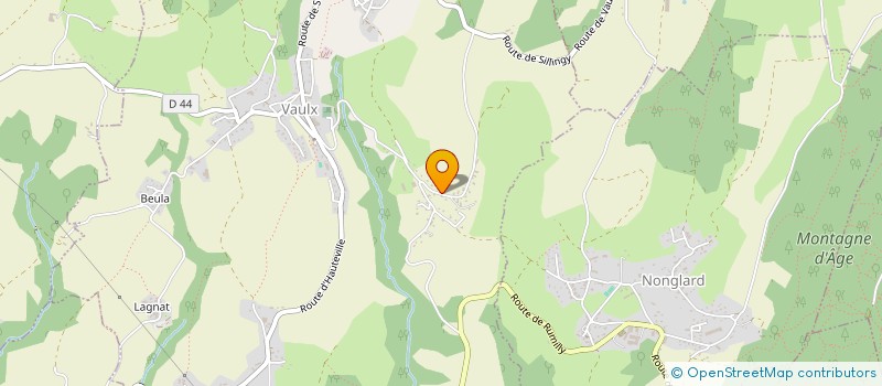 localisation de l'entreprise LA VAUDRENAZ  VAULX