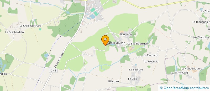localisation de l'entreprise LA VAUGUERIN à VAY