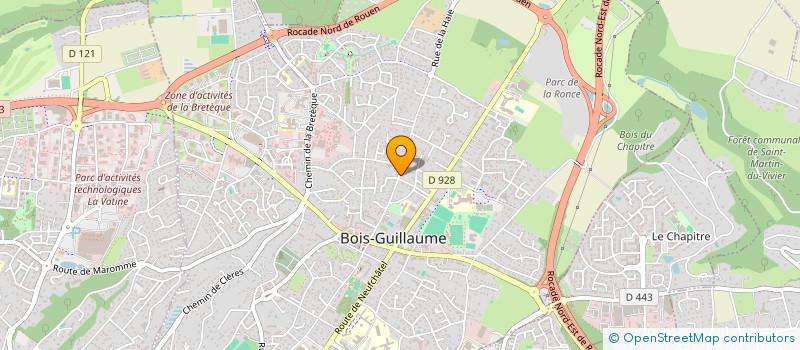 localisation de l'entreprise LA VAUPALIERE 1 à BOIS-GUILLAUME