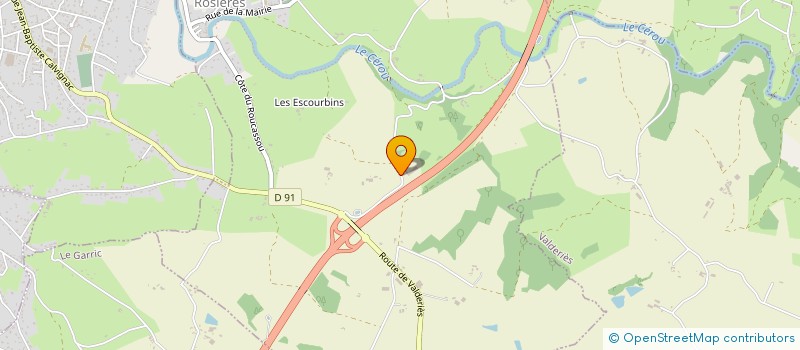 localisation de l'entreprise LA VAYSSONNIE BASSE  ROSIERES