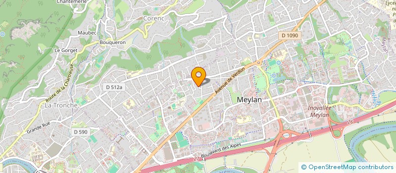 localisation de l'entreprise LA VED'HESTIA  MEYLAN