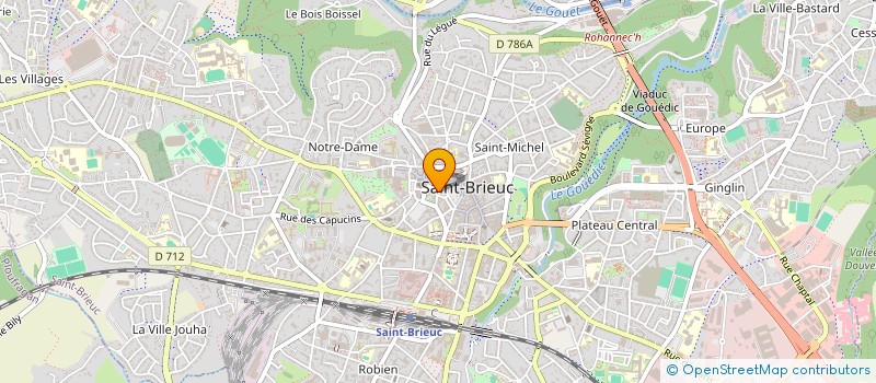 localisation de l'entreprise LA VEGETALERIE à SAINT-BRIEUC