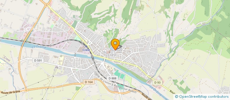 localisation de l'entreprise LA VEILLEUSE à CREST