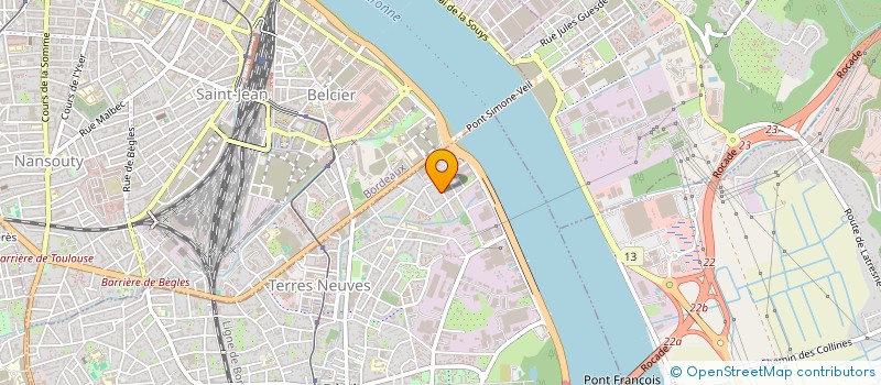 localisation de l'entreprise LA VEILLEUSE - DEVELOPPEMENT DE PROJETS ARTISTIQUES à BEGLES